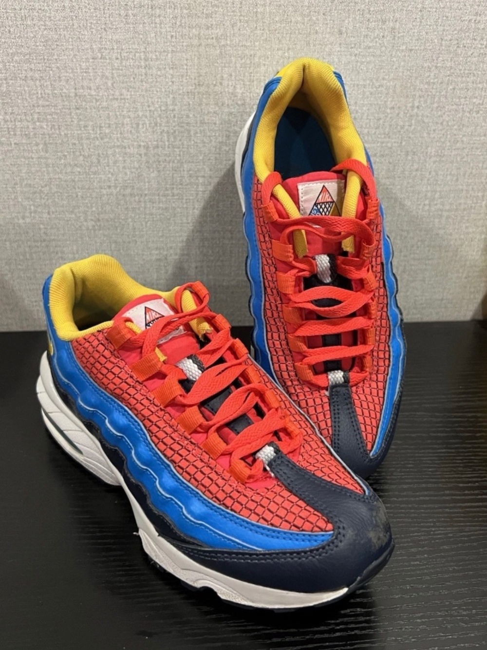 Nike Air Max AM 95 GS Crimson Blue Youth Size 6.5Y AV2289-600 2018